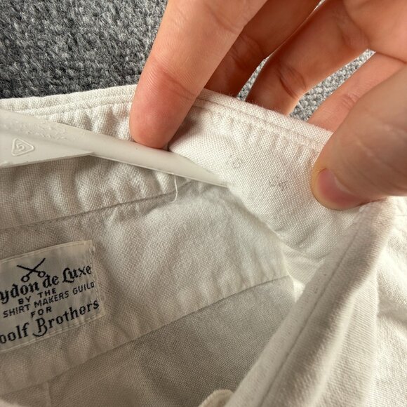 VTG Woolf Brothers Croydon De Luxe Troy Shirt Makers Guild White Oxford 16 34 - Picture 10 of 16